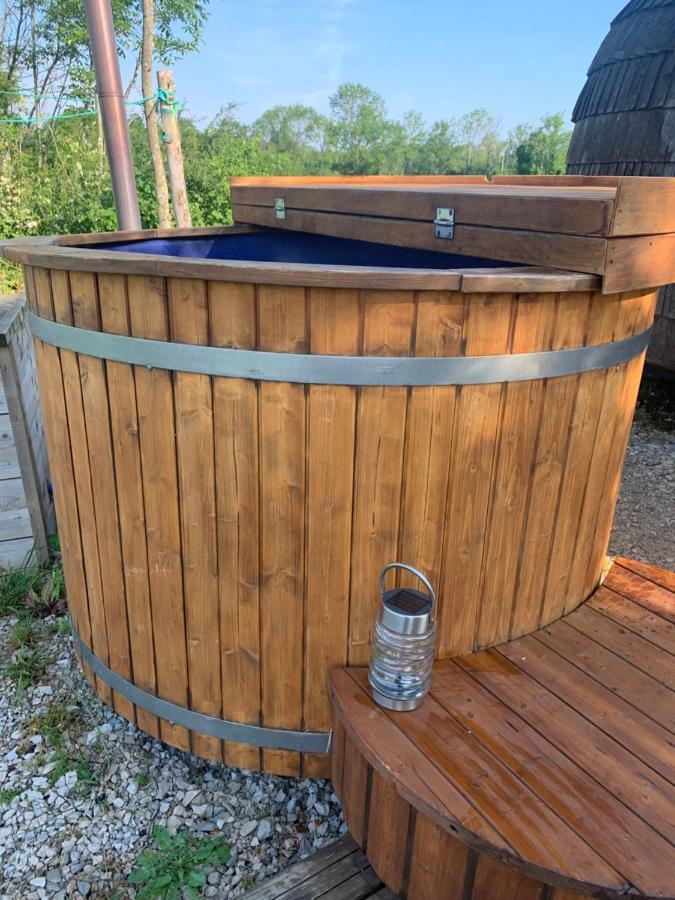 Cabane En Bois Avec Bain Nordique Et Sauna Marigny  Dış mekan fotoğraf